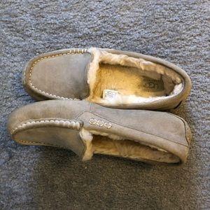 Grey UGG moccasins